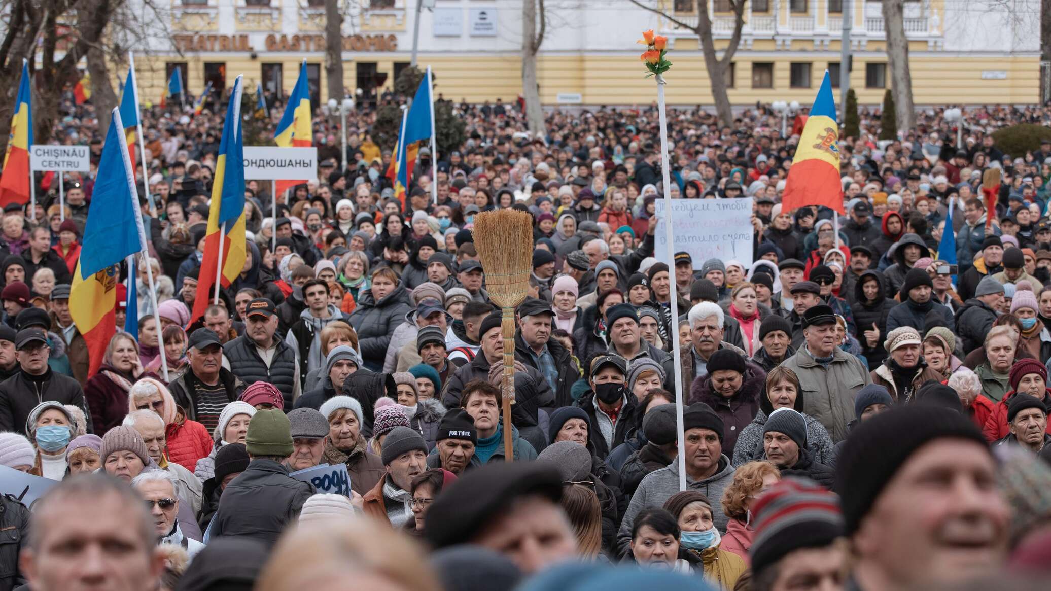 Молдова 2023. Протесты в Молдове. Митинг. Митинги в Молдавии. Митинг в Кишиневе.