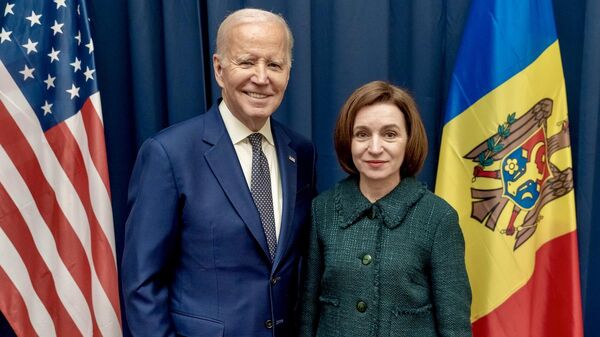 Maia Sandu și Joe Biden - Sputnik Moldova-România