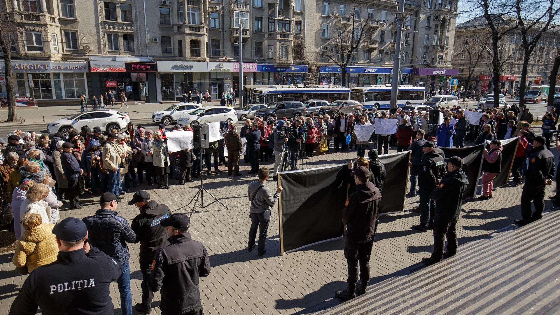  Mișcarea Pentru Popor a organizat astăzi un nou flashmob în Capitală - Sputnik Moldova, 1920, 10.03.2023