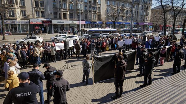  Mișcarea Pentru Popor a organizat astăzi un nou flashmob în Capitală - Sputnik Moldova