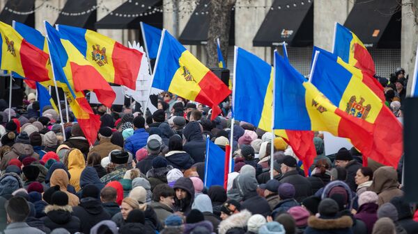 LIVE: Протест Движения за народ перед зданием Парламента - Sputnik Moldova