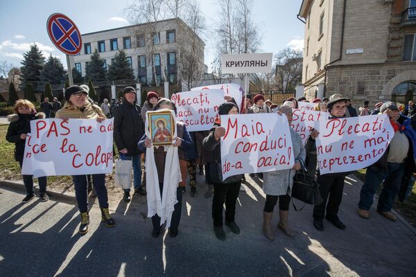 Protestul mișcării „Pentru Popor” organizat la Chișinău pe 12.03.2023 - Sputnik Moldova
