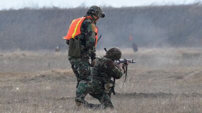 Учения военных Национальной армии Молдовы