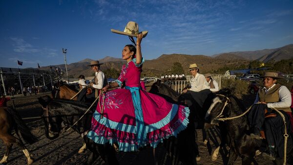 Участница из Мексики на Colina Equestrian Squad Meeting, Чили - Sputnik Молдова