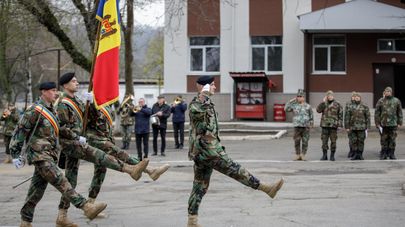 Церемония по завершению учений резервистов Нацармии Молдовы