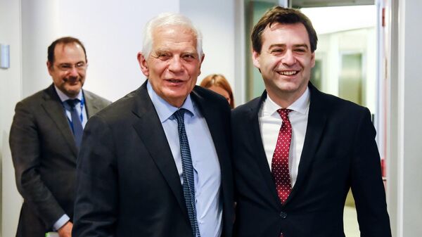 Верховный представитель Евросоюза по иностранным делам и политике безопасности Жозеп Боррель и министр иностранных дел Молдовы Нику Попеску - Sputnik Молдова