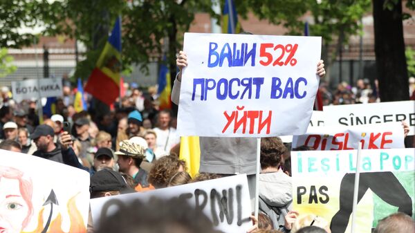 Мы не немы: о чем кричит на митинге народ Молдовы - Sputnik Молдова