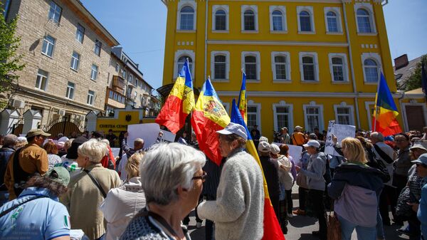 Протест сторонников партии Шор - Sputnik Молдова