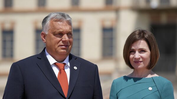 Виктор Орбан и Майя Санду - Sputnik Moldova-România