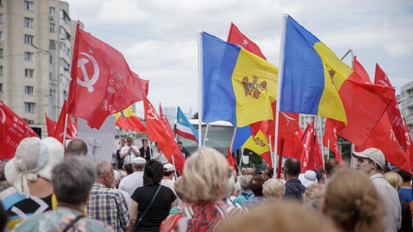 Марш в защиту празднования Дня Победы в Кишиневе - Sputnik Молдова