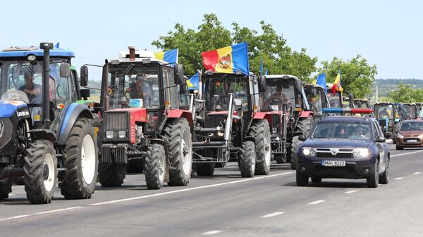 Забастовка фермеров в Молдавии - Sputnik Moldova