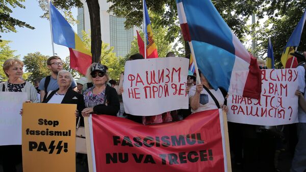 LIVE: протест в Кишиневе в защиту празднования Дня Победы 9 мая - Sputnik Молдова