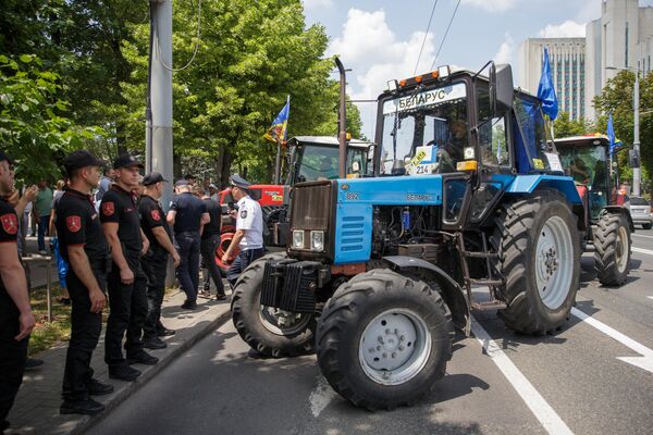 Карабинеры стоят  в оцеплении перед зданием парламента в Кишиневе. - Sputnik Молдова