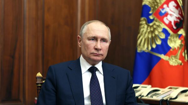 Обращение Путина к гражданам РФ на фоне ситуации с ЧВК Вагнер - Sputnik Молдова