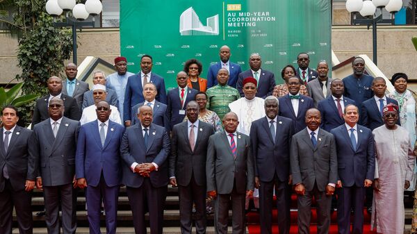 Liderii africani  în capitala Kenyei, Nairobi, participă la cel de-al 5-lea summit de coordonare al Uniunii Africane (AU) - Sputnik Moldova
