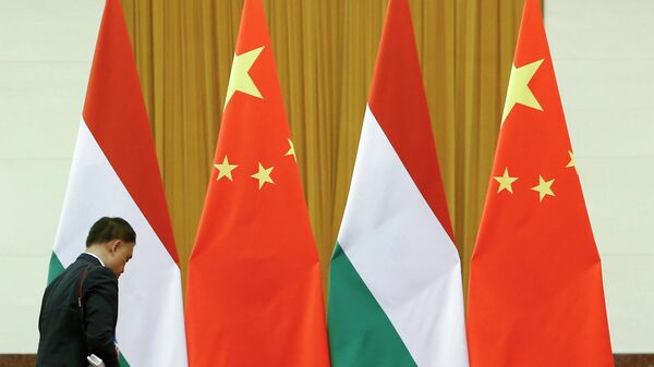 Drapelele Ungariei și Chinei - Sputnik Moldova