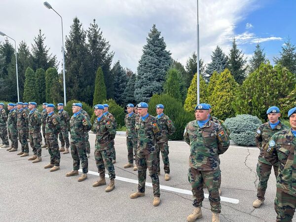 Возвращение в Молдову солдат первого контингента Национальной армии, дислоцированного в составе миссии Временных сил ООН в Ливане. - Sputnik Молдова