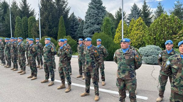 Возвращение в Молдову солдат первого контингента Национальной армии, дислоцированного в составе миссии Временных сил ООН в Ливане - Sputnik Молдова