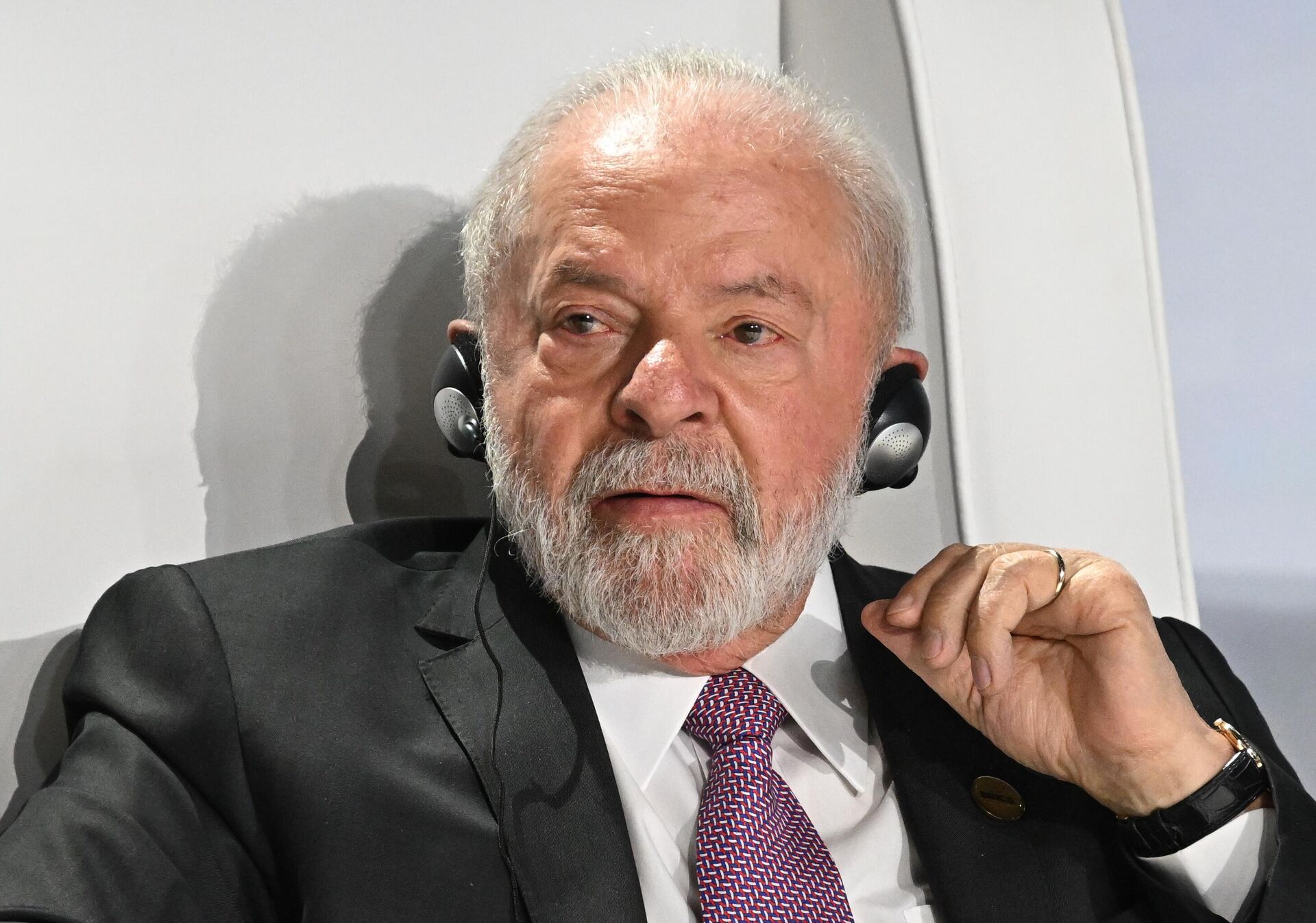 Президент Бразилии Лула да Силва на бизнес-форуме саммита БРИКС в ЮАР - Sputnik Молдова, 1920, 24.09.2025