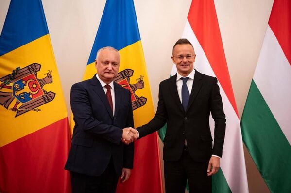 Экс-президент Молдовы, лидер ПСРМ Игорь Додон встретился с министром иностранных дел Венгрии Петером Сийярто. Экс-президент Молдовы, лидер ПСРМ Игорь Додон встретился с министром иностранных дел Венгрии Петером Сийярто. - Sputnik Молдова
