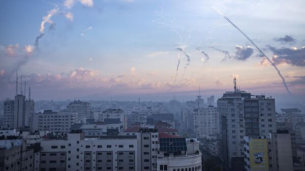 Ракетный обстрел Израиля со стороны сектора Газа - Sputnik Молдова