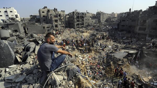 Gaza, urmările loviturilor israeliene - Sputnik Moldova