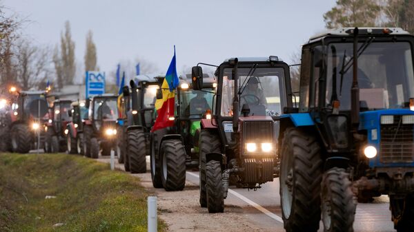 Протест фермеров в Молдове, 22.11.2023 - Sputnik Молдова