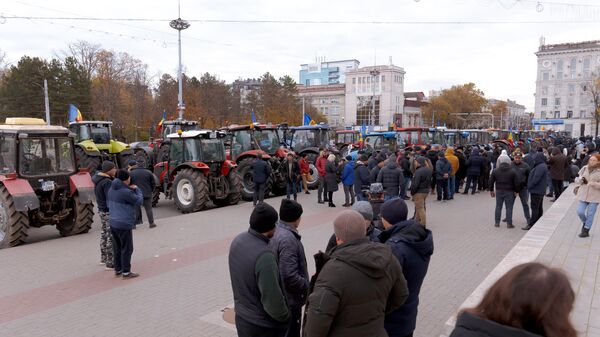 Agricultori la protest, Chișinău - Sputnik Moldova