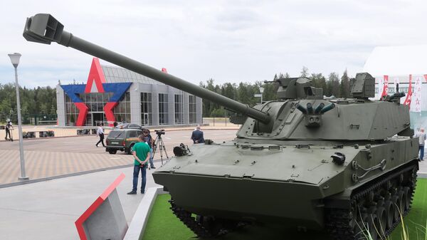 Самоходное артиллерийское орудие калибра 120-мм 2С42 Лотос - Sputnik Moldova