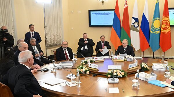 Ședința Consiliului Economic Suprem al Uniunii Economice Eurasiatice - Sputnik Moldova
