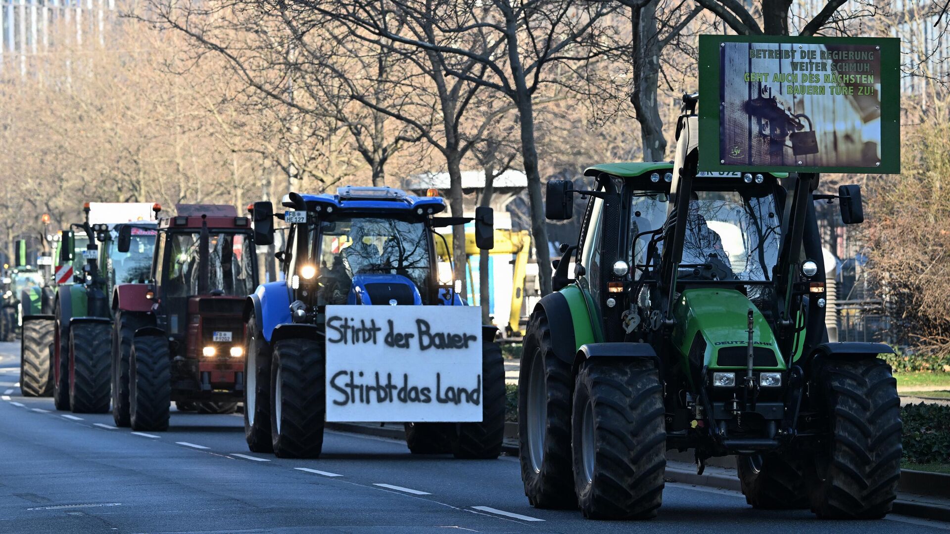 Protest al fermierilor în Germania - Sputnik Moldova, 1920, 11.01.2024