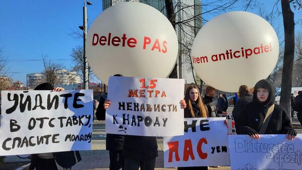 Miting de proteste organizat de partidul Renaștere  - Sputnik Moldova