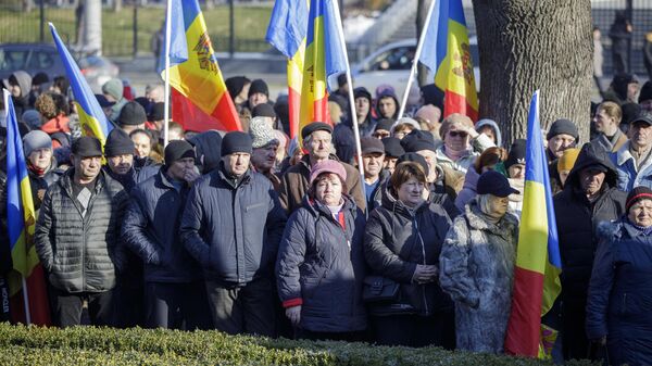 Renaștere protest la parlament 01.02.2024 - Sputnik Moldova