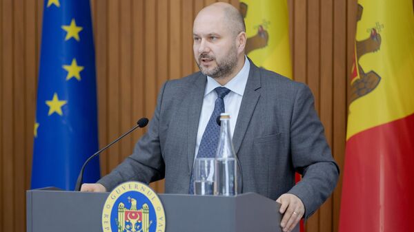 Пресс-конференция министра энергетики Республики Молдова Виктора Парликова и европейского комиссара по энергетике Кадри Симсон - Sputnik Moldova