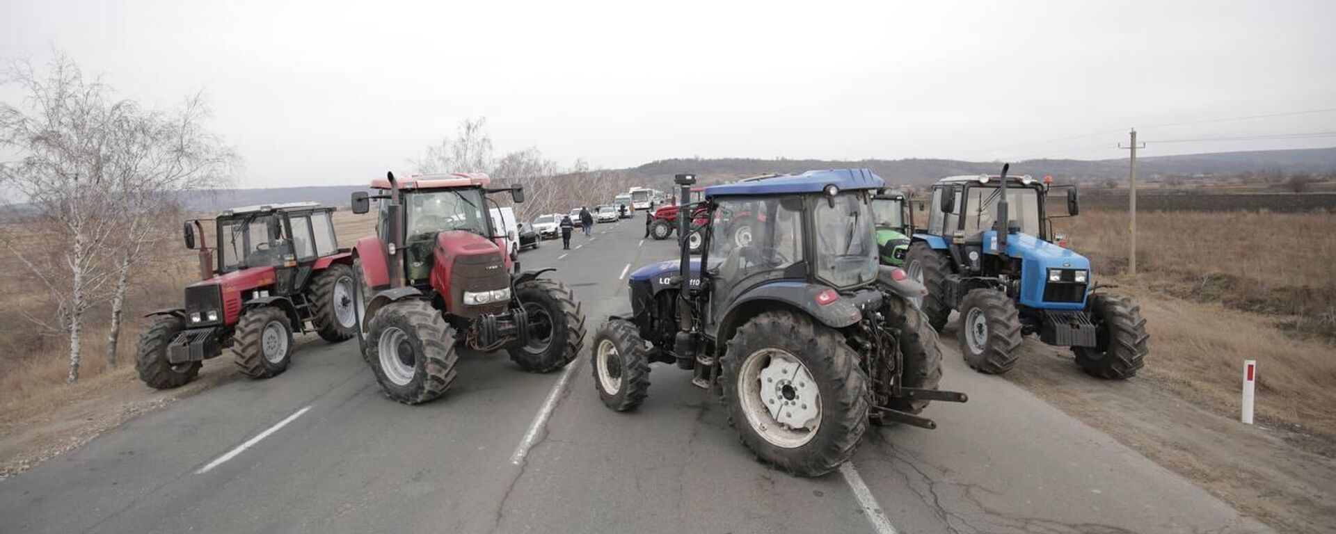 Протест фермеров у КПП Леушены – Албица - Sputnik Молдова, 1920, 28.11.2025