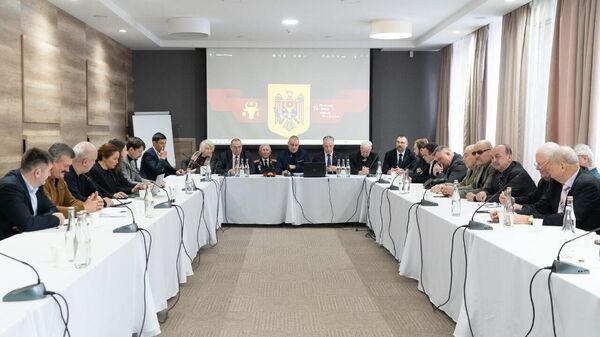 Расширенное заседание Национального координационного комитета Победа по подготовке празднования 80-й годовщины освобождения Молдавии от румыно-немецкой фашистской оккупации - Sputnik Молдова