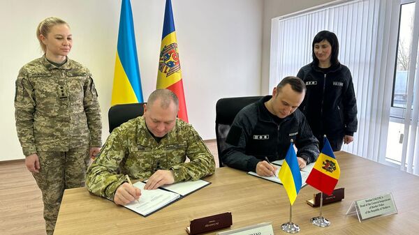 Погранслужбы Молдовы и Украины подписали План сотрудничества на 2024-2025 годы - Sputnik Молдова