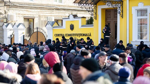 Protest la Curtea Constituțională - Sputnik Moldova