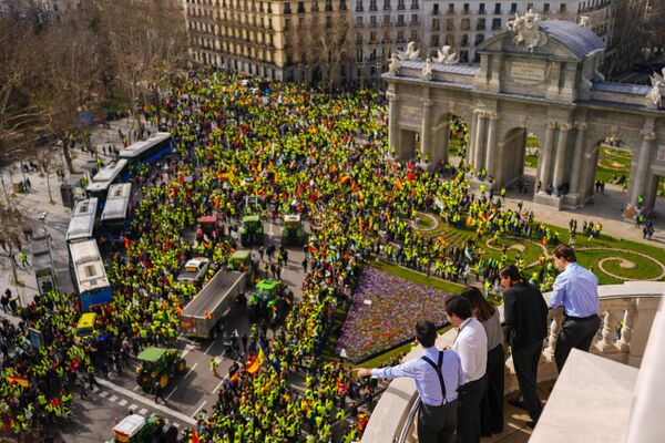 Протест фермеров в Мадриде, Испания - Sputnik Молдова