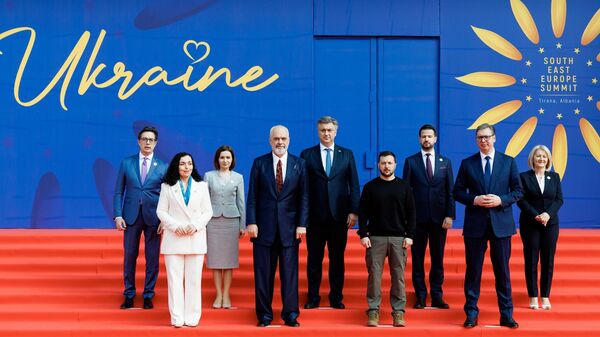 Участники саммита Украина – Юго-Восточная Европа в Тиране - Sputnik Молдова