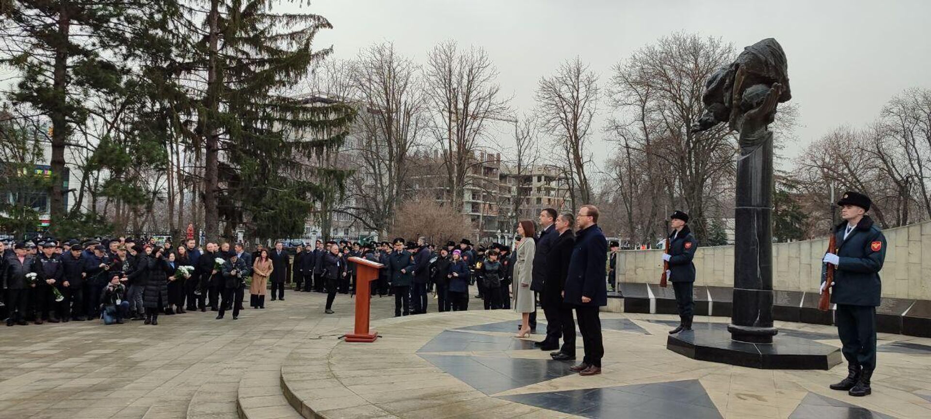 Траурный митинг в  День памяти погибших в вооруженном конфликте на Днестре

 - Sputnik Moldova, 1920, 02.03.2024