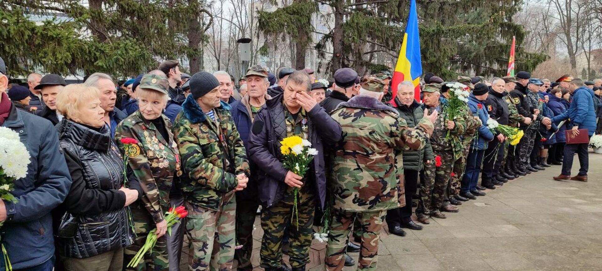 Траурный митинг в День памяти погибших в вооруженном конфликте на Днестре - Sputnik Moldova, 1920, 02.03.2024