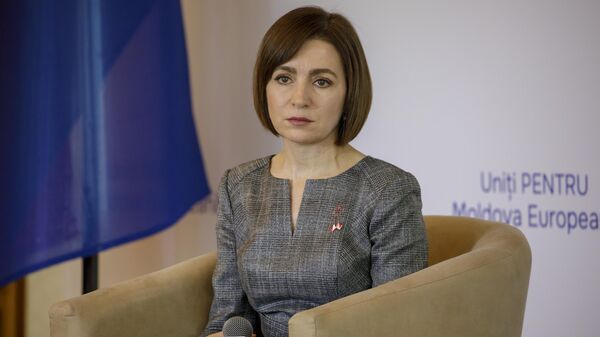 Conferință de presă susținută de Maia Sandu - Sputnik Moldova