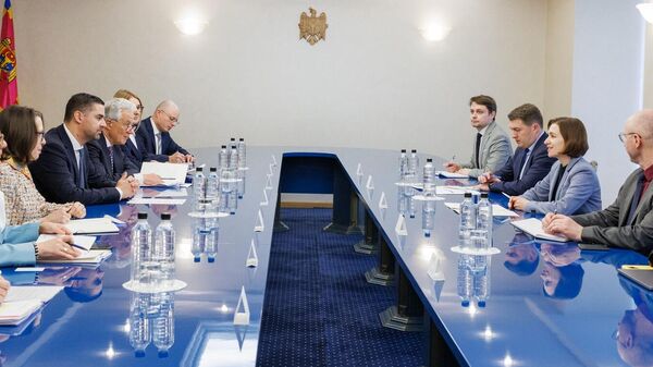 Președintele Maia Sandu și Ian Borg, președintele în exercițiu al OSCE - Sputnik Moldova