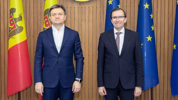Întrevederea a prim-ministrului Dorin Recean cu ministrul Afacerilor Externe al Regatului Norvegiei, Espen Barth Eide - Sputnik Moldova