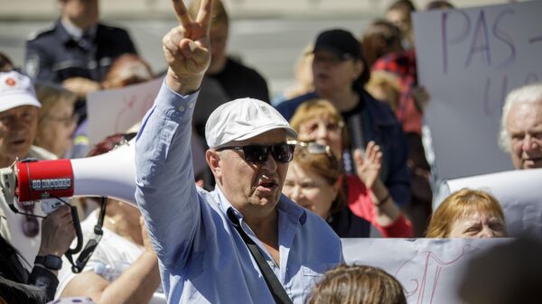 Протесты активистов блока Победа против власти PAS прошли в нескольких городах Молдовы - Sputnik Молдова