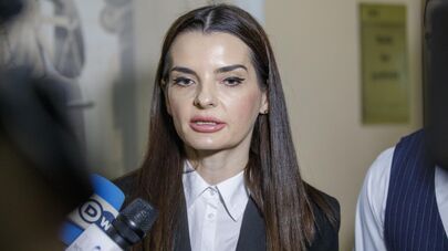 Протест перед зданием суда сектора Боюканы в Кишиневе