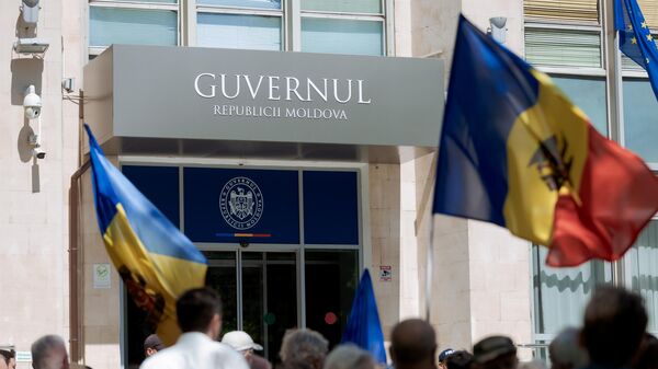 Protest organizat la clădirea Guvernului - Sputnik Moldova