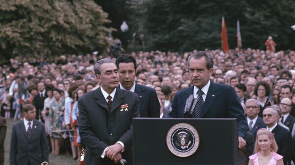 Vizita lui Brejnev în SUA - Sputnik Moldova