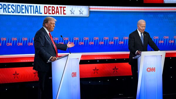 От обвинений не удержались: кандидаты в президенты США Трамп и Байден провели теледебаты - Sputnik Молдова